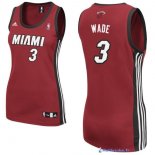 Maillot NBA Pas Cher Miami Heat Femme Dwyane Wadet 3 Rouge