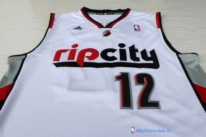 Maillot NBA Pas Cher Portland Trail Blazers LaMarcus Aldridge 12 Retro Blanc