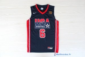 Maillot NBA Pas Cher USA 1992 Ewing 6 Noir