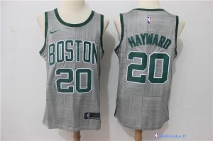 Maillot NBA Pas Cher Boston Celtics Gordon Hayward 20 Nike Gris Ville 2017/18