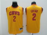 Maillot NBA Pas Cher Cleveland Cavaliers Junior Kyrie Irving 2 Jaune