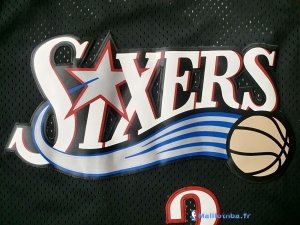 Maillot NBA Pas Cher Philadelphia Sixers Allen Iverson 3 Retro Noir