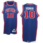 Maillot NBA Pas Cher Detroit Pistons Dennis Rodman 10 Bleu