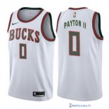 Maillot NBA Pas Cher Milwaukee Bucks Gary Payton II 0 Retro Blanc 2017/18