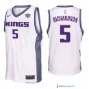 Maillot NBA Pas Cher Sacramento Kings Malachi Richardson 5 Blanc 2017/18