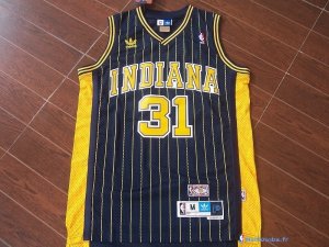 Maillot NBA Pas Cher Indiana Pacers Reggie Miller 31 Bleu Bande