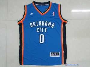 Maillot NBA Pas Cher Oklahoma City Thunder Junior Russell Westbrook 0 Bleu