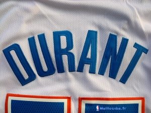 Maillot NBA Pas Cher Oklahoma City Thunder Blanc Kevin Durant 35