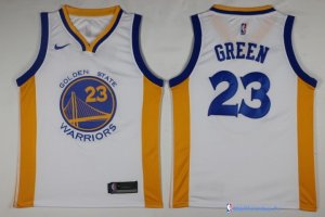 Maillot NBA Pas Cher Golden State Warriors Draymond Green 23 Blanc Association 2017/18