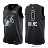 Maillot NBA Pas Cher NBA All Star 2018 Damian Lillard 0 Noir