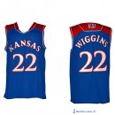 Maillot NCAA Pas Cher Kansas Andrew Wiggins 22 Bleu