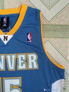 Maillot NBA Pas Cher Denver Nuggets Carmelo Anthony 15 Retro Bleu