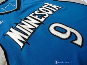 Maillot NBA Pas Cher Minnesota Timberwolves Ricky Rubio 9 Bleu