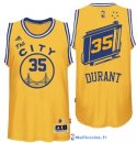 Maillot NBA Pas Cher Golden State Warriors Kevin Durant 35 City Jaune