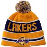 Tricoter un Bonnet NBA Los Angeles Lakers 2017 Jaune 3