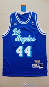 Maillot NBA Pas Cher Los Angeles Lakers Jerry West 44 Bleu