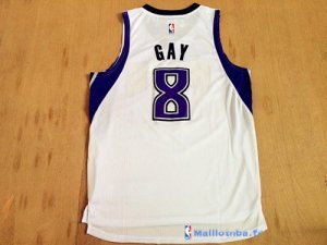 Maillot NBA Pas Cher Sacramento Kings Rudy Gay 8 Blanc