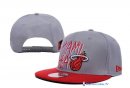 Bonnet NBA Miami Heat 2016 Gris Rouge