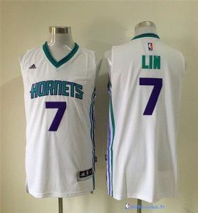 Maillot NBA Pas Cher Charlotte Hornets Jeremy Lin 7 Blanc