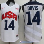 Maillot NBA Pas Cher USA 2012 Anthony Davis 14 Blanc