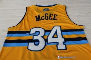 Maillot NBA Pas Cher Denver Nuggets JaVale McGee 34 Jaune