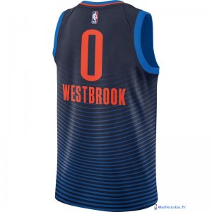 Maillot NBA Pas Cher Oklahoma City Thunder Russell Westbrook 0 Marine Statement 2017/18