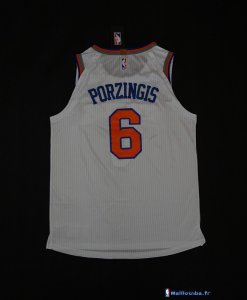 Maillot NBA Pas Cher New York Knicks Kristaps Porzingis 6 Blanc Association 2017/18