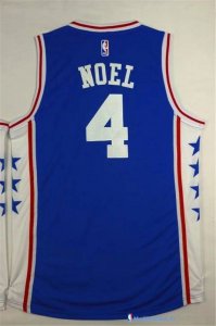 Maillot NBA Pas Cher Philadelphia Sixers Nerlens Noel 4 Bleu