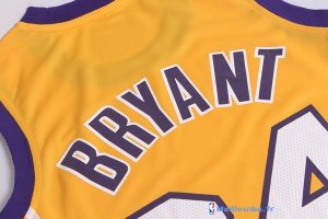 Maillot NBA Pas Cher Los Angeles Lakers Femme Kobe Bryant 24 Jaune