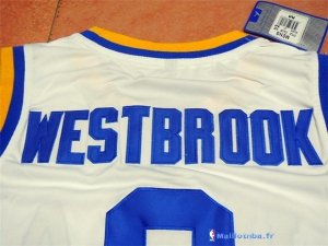 Maillot NCAA Pas Cher UCLA Russell Westbrook 0 Blanc