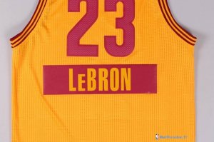 Maillot NBA Pas Cher Noël Cleveland Cavaliers Lebron 23 Jaune