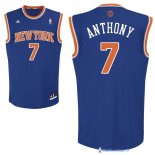 Maillot NBA Pas Cher New York Knicks Carmelo Anthony 7 Bleu