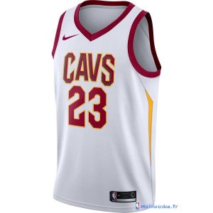 Maillot NBA Pas Cher Cleveland Cavaliers LeBron James 23 Blanc Association 2017/18