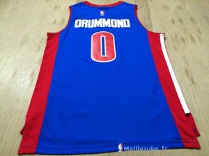 Maillot NBA Pas Cher Detroit Pistons Andre Drummond 0 Bleu