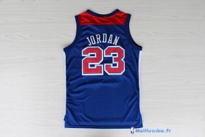 Maillot NBA Pas Cher Washington Wizards Michael Jordan 23 Retro Bleu