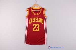 Maillot NBA Pas Cher Cleveland Cavaliers Femme LeBron James 23 Rouge