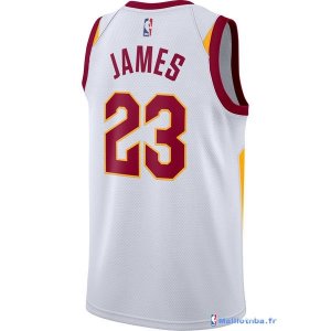 Maillot NBA Pas Cher Cleveland Cavaliers LeBron James 23 Blanc Association 2017/18