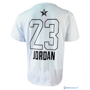 Maillot Manche Courte All Star 2018 Michael Jordan 23 Blanc