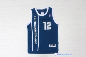 Maillot NBA Pas Cher Oklahoma City Thunder Steven Adams 12 Retro Bleu