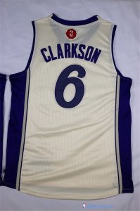 Maillot NBA Pas Cher Noël Los Angeles Lakers Clarkson 6 Blanc