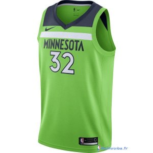 Maillot NBA Pas Cher Minnesota Timberwolves Karl Anthony Towns 32 Vert Statement 2017/18