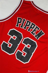 Maillot NBA Pas Cher Chicago Bulls Scottie Pippen 33 Retro Rouge