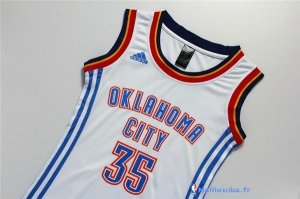 Maillot NBA Pas Cher Oklahoma City Thunder Femme Kevin Durant 35 Blanc