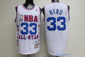 Maillot NBA Pas Cher All Star 1990 Larry Joe 33 Bird Blanc