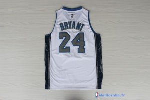 Maillot NBA Pas Cher Los Angeles Lakers Kobe Bryant 24 Blanc Noir