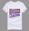 T-Shirt NBA Pas Cher Los Angeles Lakers Blanc 2
