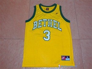 Maillot NCAA Pas Cher Bethel Park Allen Iverson 3 Jaune