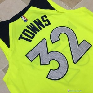 Maillot NBA Pas Cher Minnesota Timberwolves Karl Anthony Towns 32 Vert Statement 2017/18