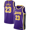 Los Angeles Lakers LeBron James Nike Purple Replica Swingman Jersey - Statement Edition