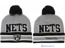 Tricoter un Bonnet NBA Brooklyn Nets 2017 Gris 4